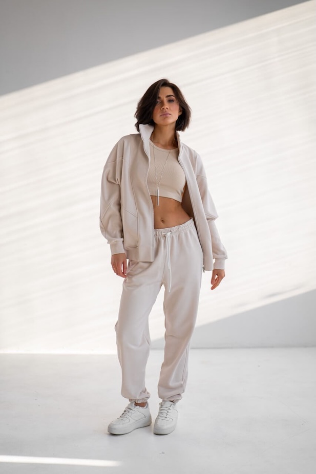 Women's Evelyn tracksuit in ivory